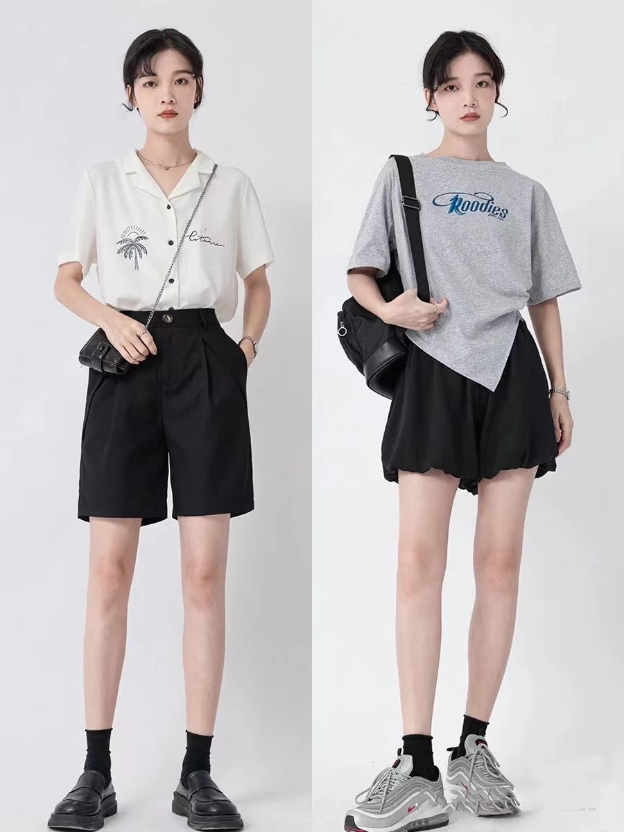 夏天穿短裤怎样让腿视觉上显瘦,短裤怎么穿搭显瘦显腿长