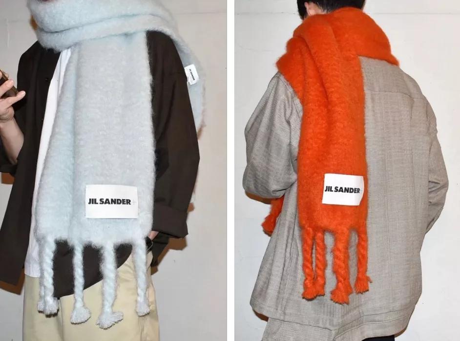 冬天搭配棉衣围巾系法,冬天比较惊艳的穿搭围巾