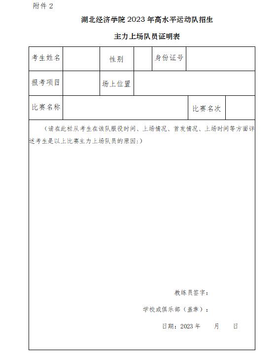湖北经济学院高水平运动员招生,湖北经济学院体育录取计划2023