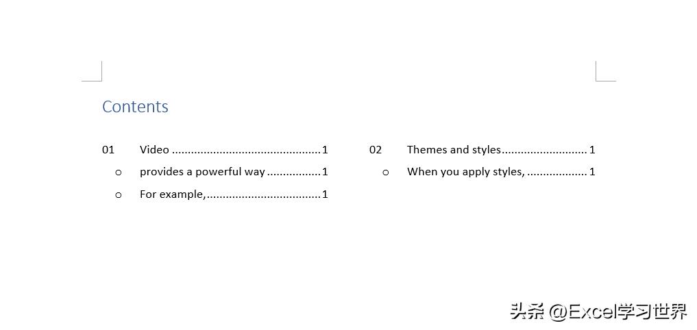 如何在word文档自动生成目录,怎么给word文档自动生成目录