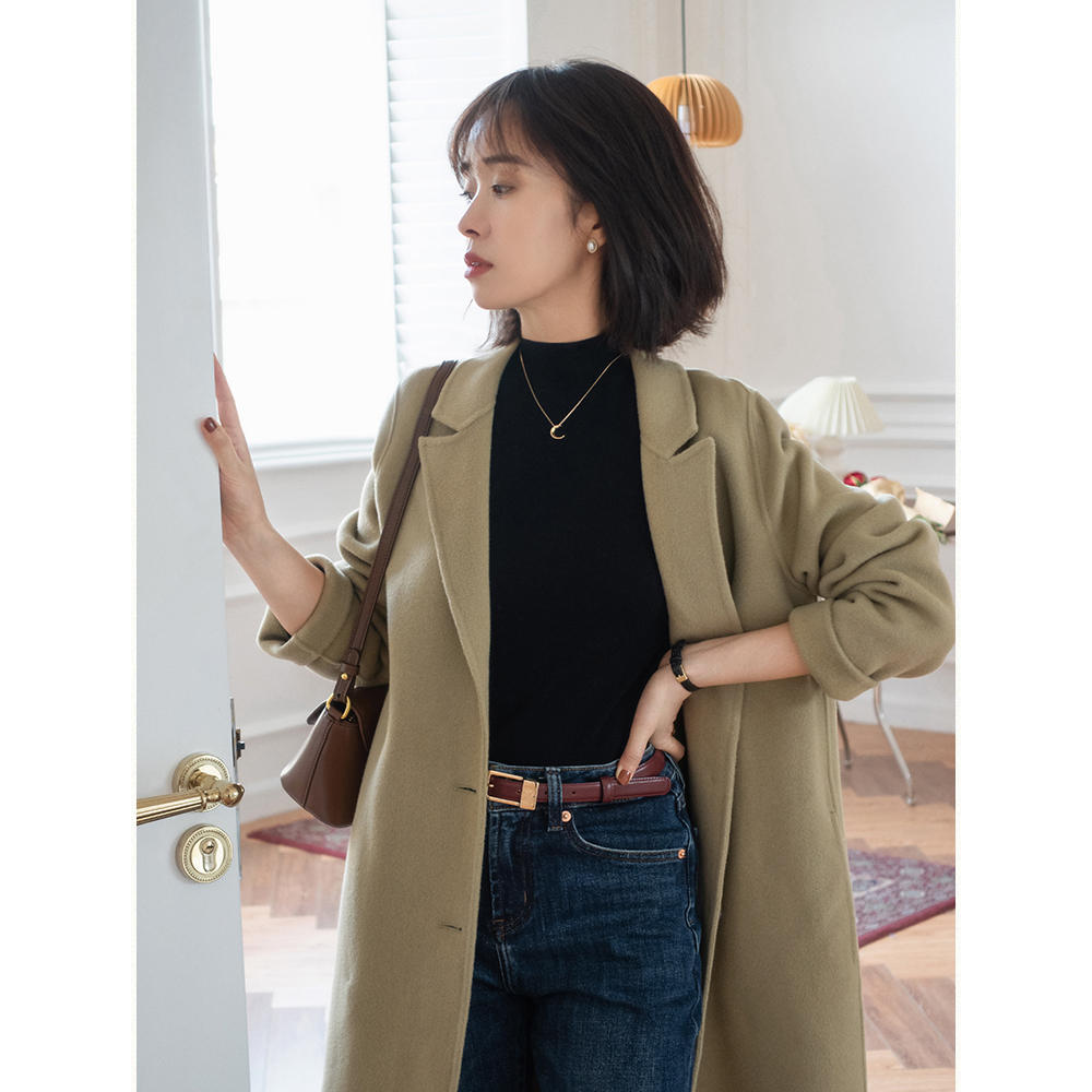 谁说小个子穿不了长大衣,150小个子怎么穿长大衣