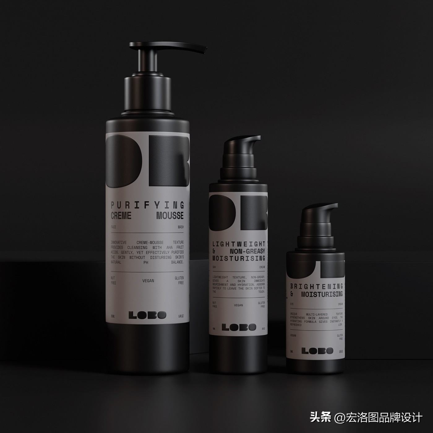 国外护肤品包装盒设计,高级轻奢化妆品包装设计