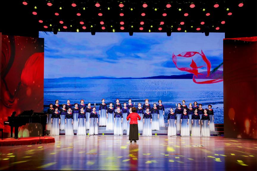 北京通州漷县合唱团表演,通州区机关文艺汇演