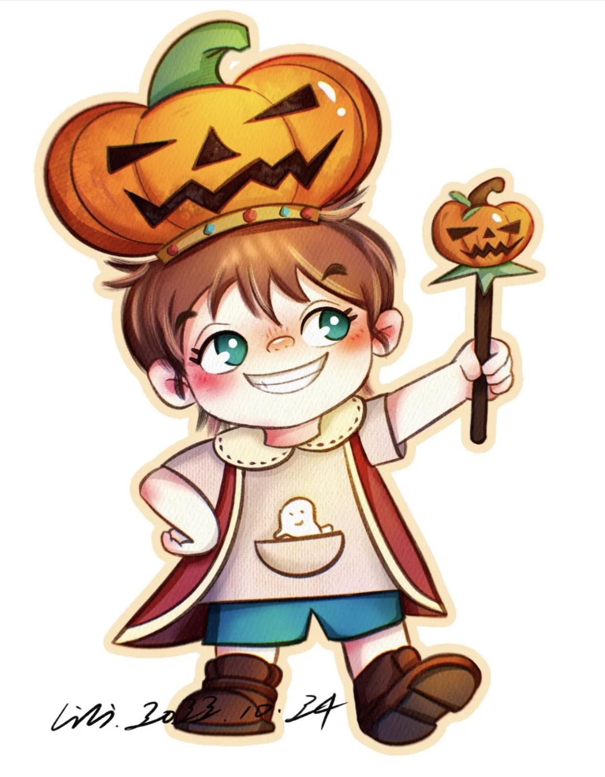 小清新豆豆眼小女孩插画,又凶又可爱的小女孩插画