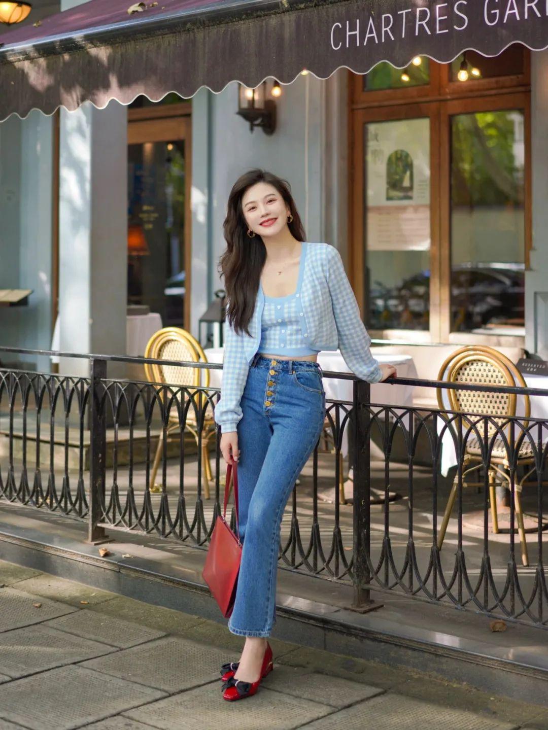 屁股大胯宽的女士穿什么裤子好看,140斤遮肉遮胯宽显瘦裤子