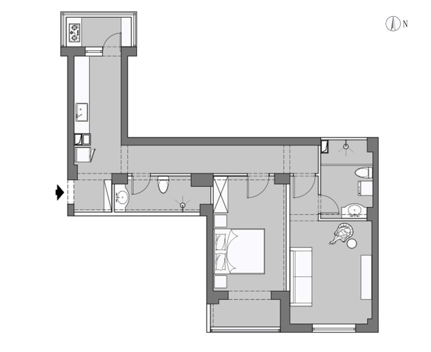 她买下别人不要的“跑道户型”,二次改造后,前屋主都羡慕坏了