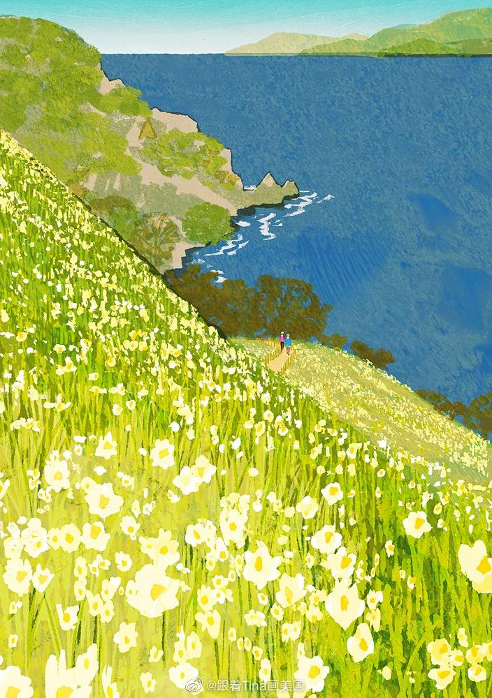 一组极具个人风格的插画,一组很有意境的插画