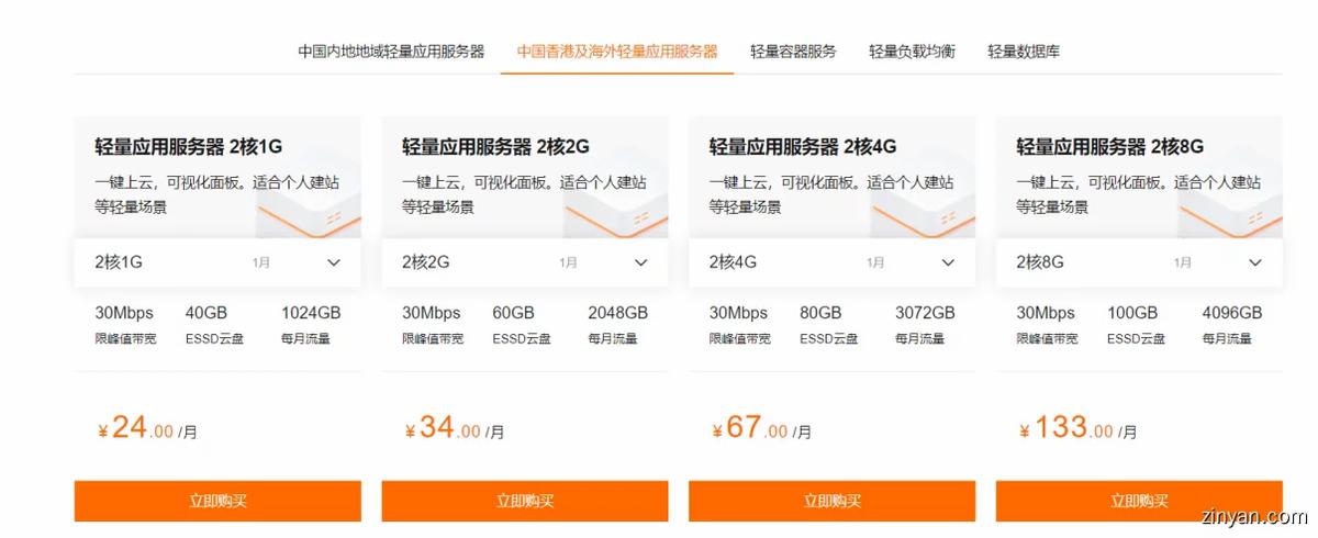 阿里云轻量服务器选哪个系统镜像,阿里云轻量和云服务器