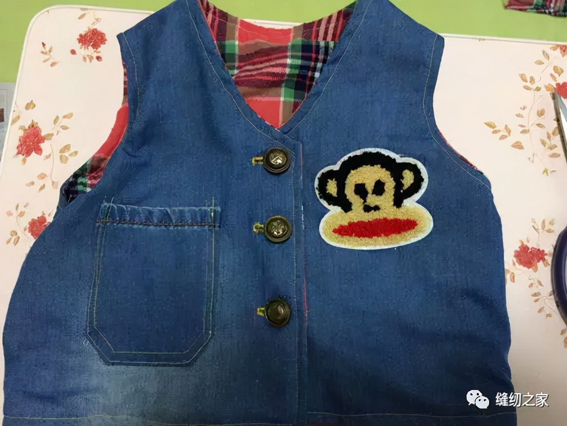 旧牛仔裤改造男童马甲,旧背心改造宝宝裤头