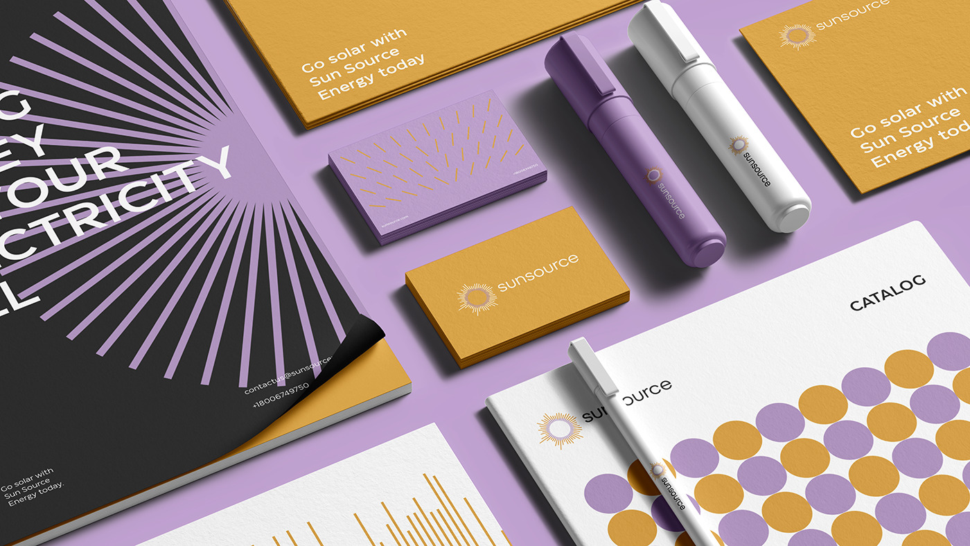 VI品牌设计：分享一组Sunsource太阳能品牌，于地域气候相关。
