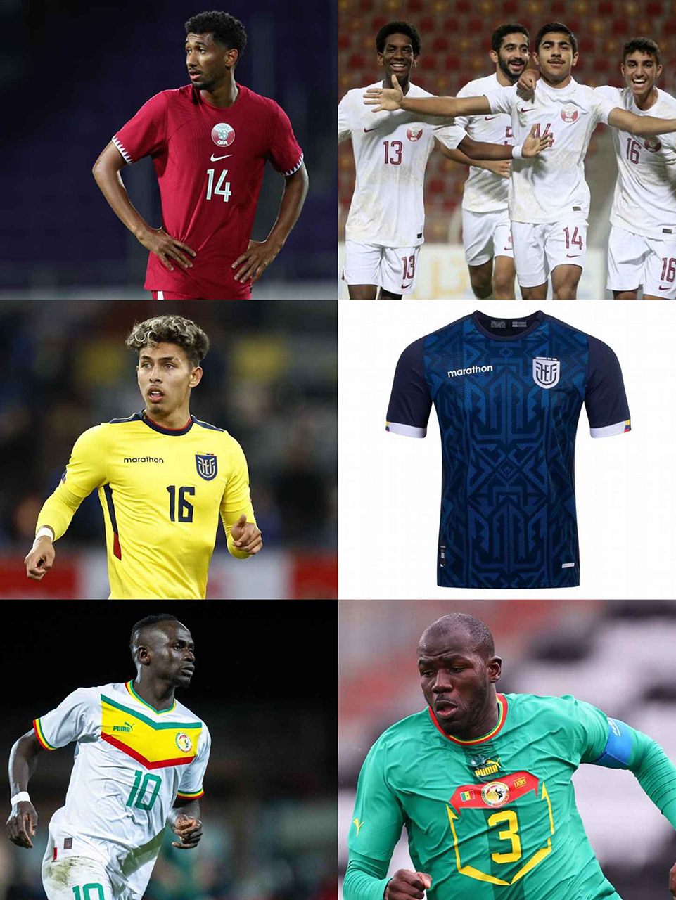 2018年世界杯32强球衣汇总,2022世界杯32强球衣