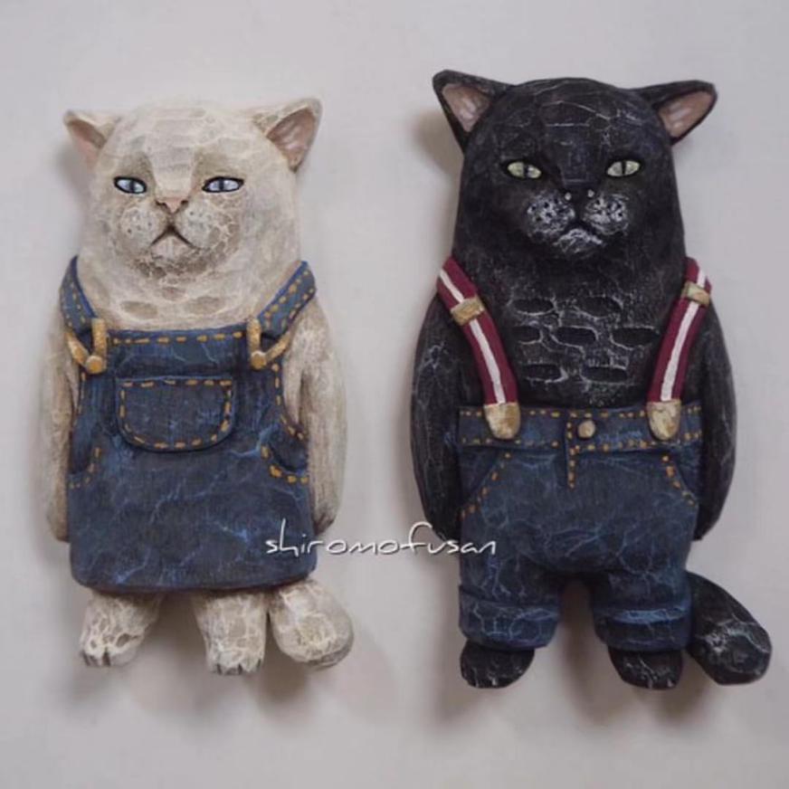 日本艺术家木雕猫,日本木雕艺术家猫