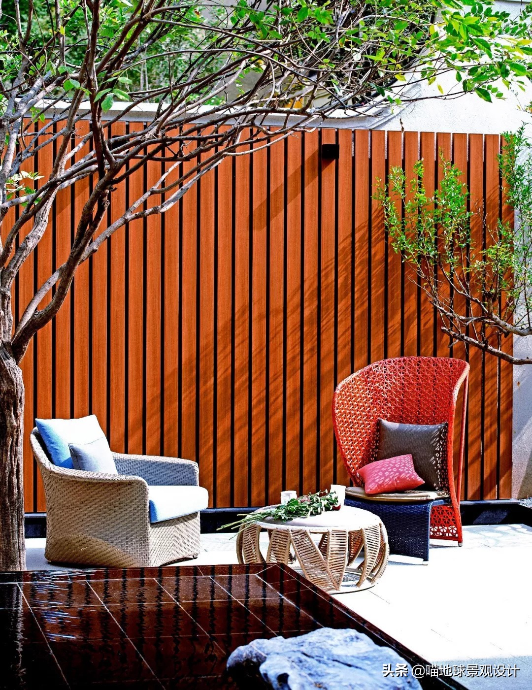 60平方别墅庭院效果图大全,60款优秀的别墅庭院创意背景景墙