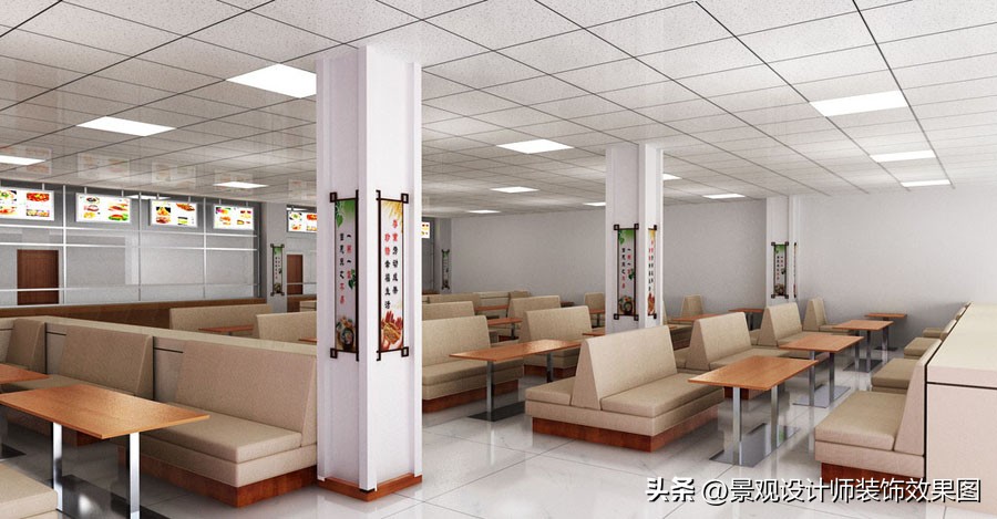 快餐厅设计图纸,快餐厅设计案例效果图