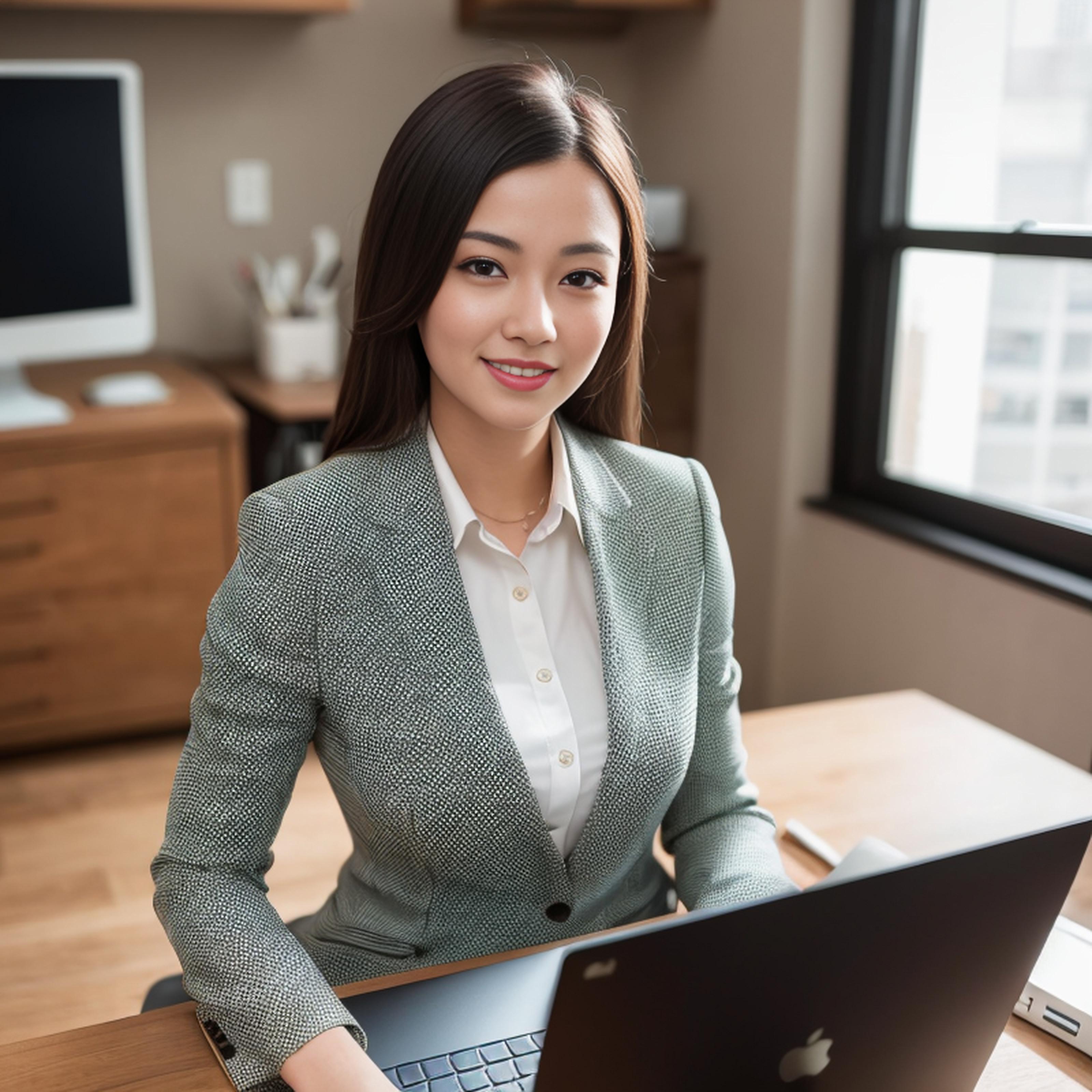 StableDiffusionAI生成的使用电脑的美女，盘点下我用过的电脑