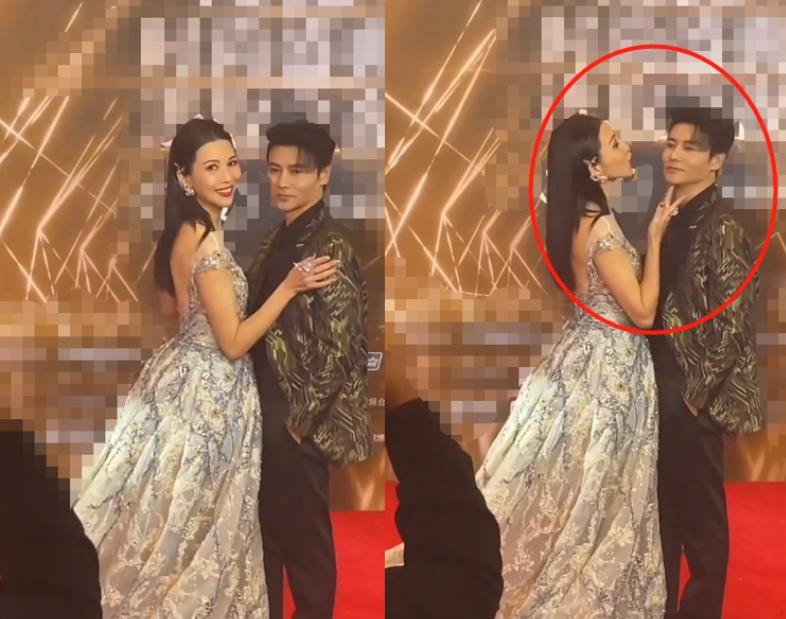 吴宣仪关晓彤玫红色礼服,关晓彤吴宣仪穿衣