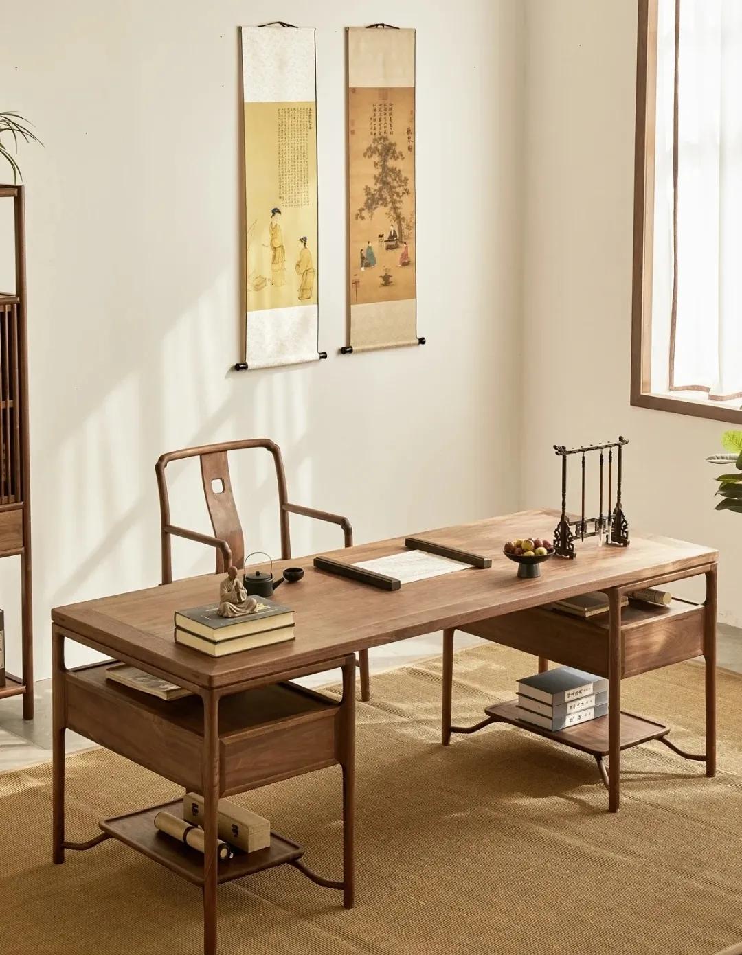 温文素雅新中式,96平方新中式两房极简轻奢风格