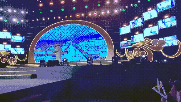 鸡西兴凯湖音乐节魏诗颖,鸡西市第一届兴凯湖音乐节夜景