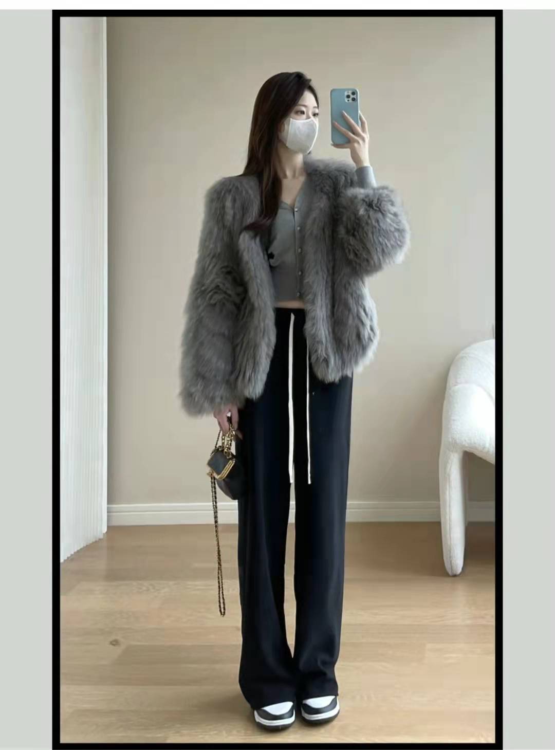 短款皮草马甲怎么搭配下装,短款皮草怎么搭配下装才好看