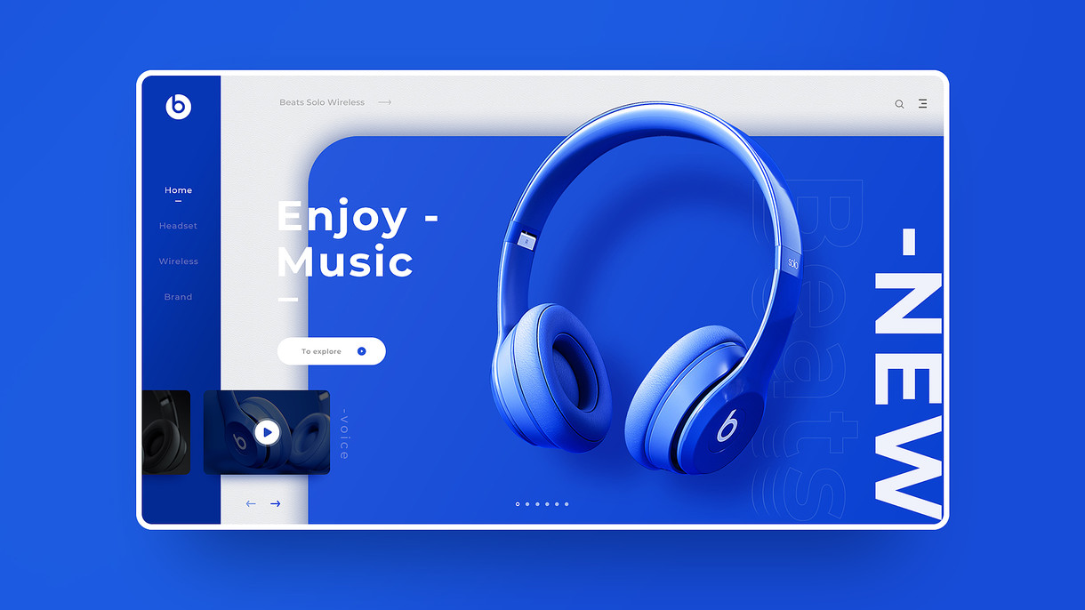 惊艳网页(1):数码智能硬件电子科技类网站首屏