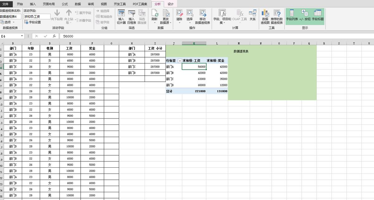 数据透视表字段的整理,数据透视默认的字段汇总方式