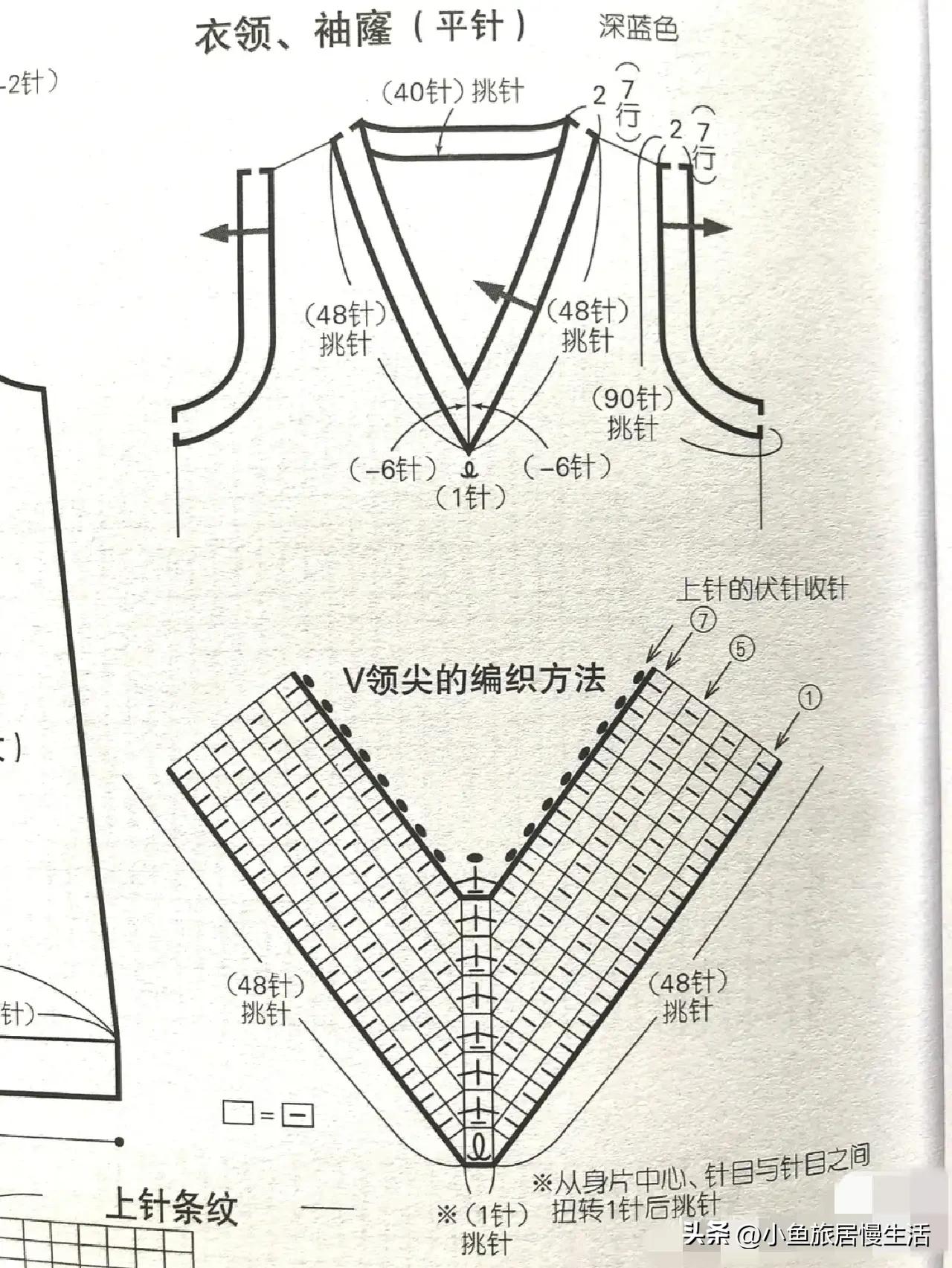 大鸡心领背心女款编织,女士鸡心领背心的编织