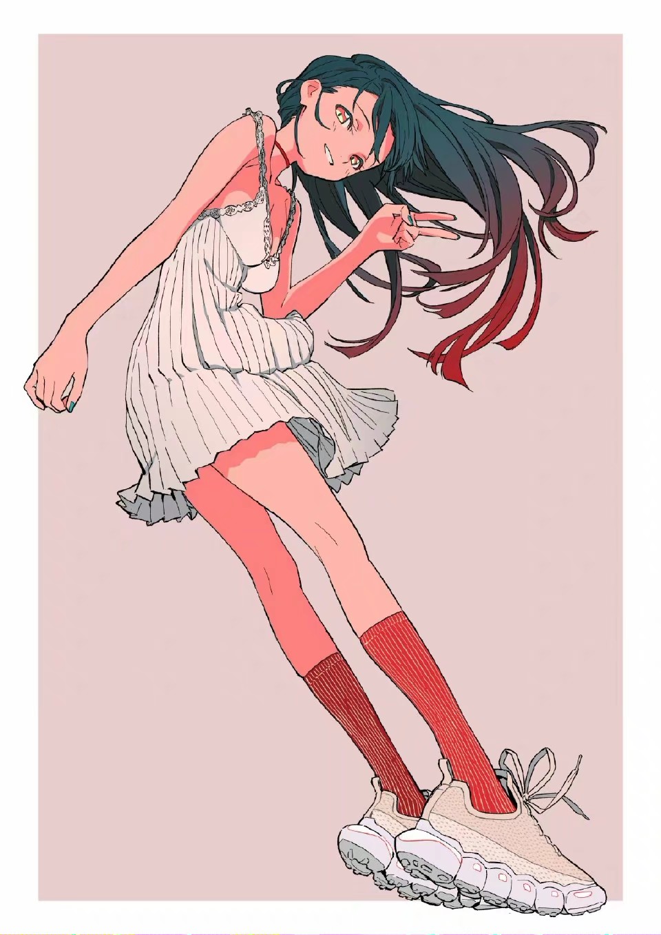 「恋鞋狂魔」给所有可爱少女「穿上潮鞋」｜画师岩崎将大作品欣赏