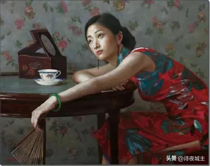 陈逸鸣油画简介,陈逸鸣仕女画欣赏