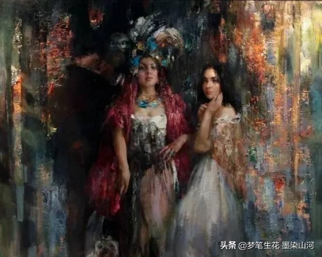 高清油画静物大师作品,欣赏超写实人物油画