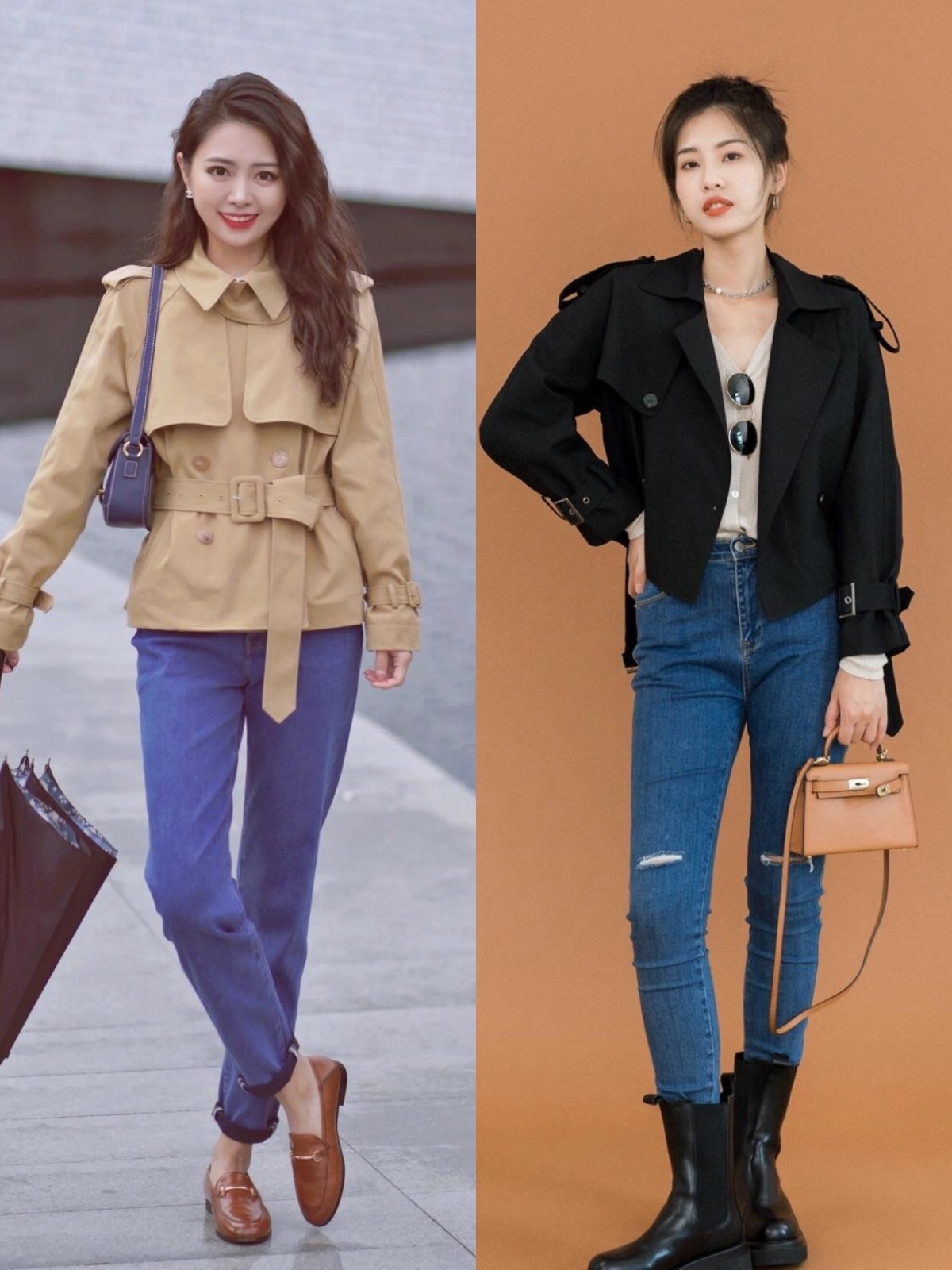 中款风衣怎么搭配鞋子和裤子好看,穿风衣搭配什么裤子什么鞋子