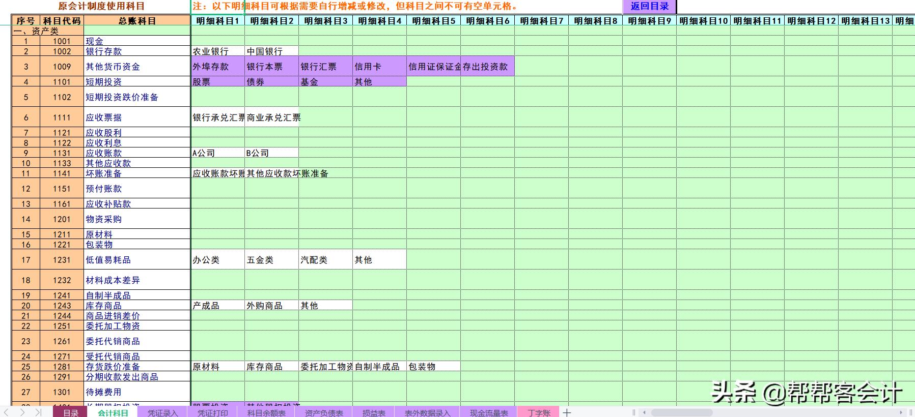 老会计分享企业最全excel财务模板,财务excel全套教材