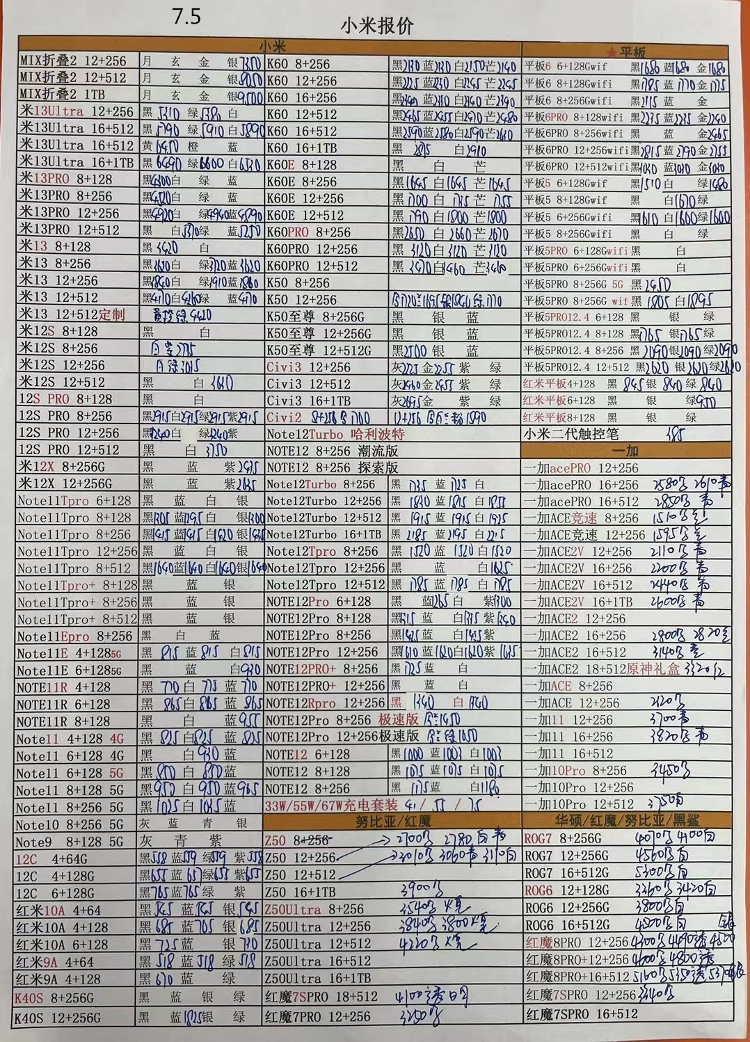 华强北苹果手机报价单,华强北手机报价单每日更新