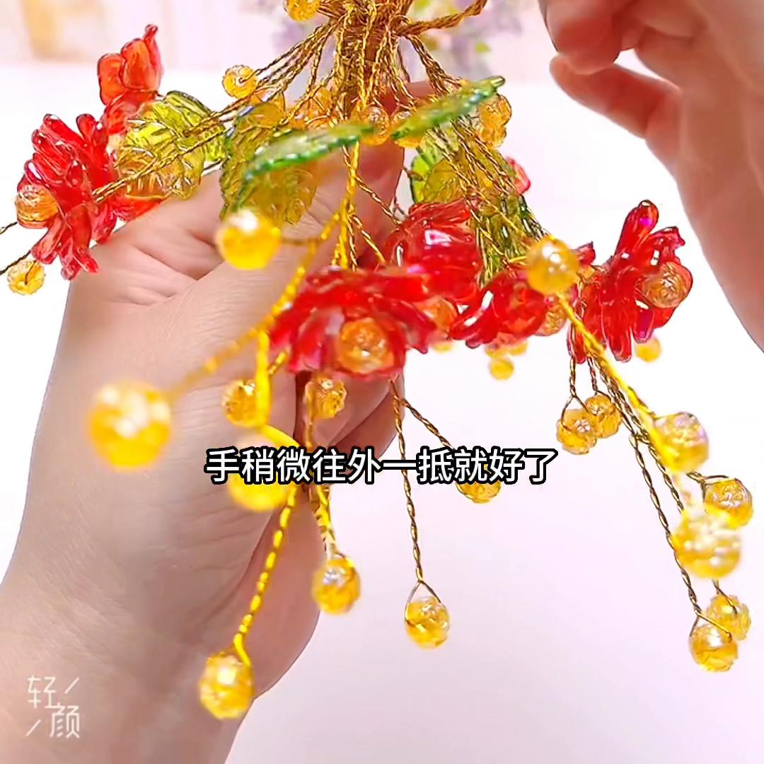 水晶玫瑰花教程材料包,水晶玫瑰花教程慢动作