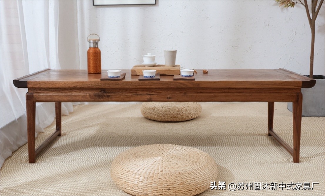 原木家具新中式空间,小户型全套原木家具风格