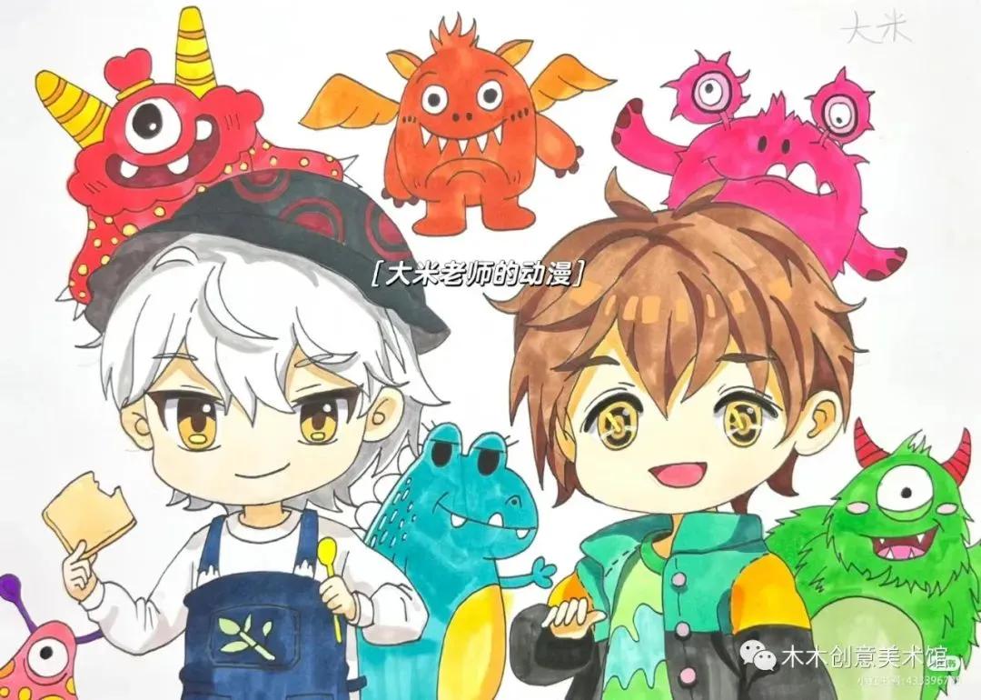 儿童创意绘画教程线条画,儿童创意美术绘画线条画