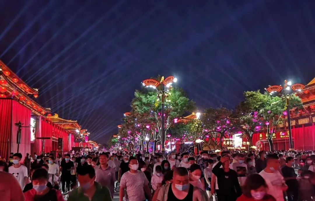 长沙岳麓区大唐不夜城图片,不夜城效果图大全