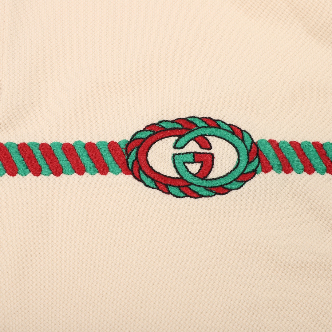 gucci腰带印花短袖 (gucci布贴刺绣提花字母短袖t恤)