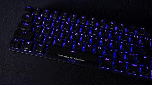 华硕rog夜魔机械键盘哪个轴好,rog魔导士键盘怎么按一下就有灯光