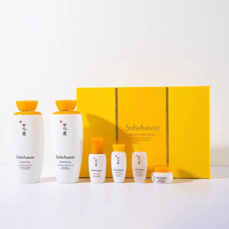 雪花秀祛黄提亮水乳推荐,韩国雪花秀润燥精华水乳7件套