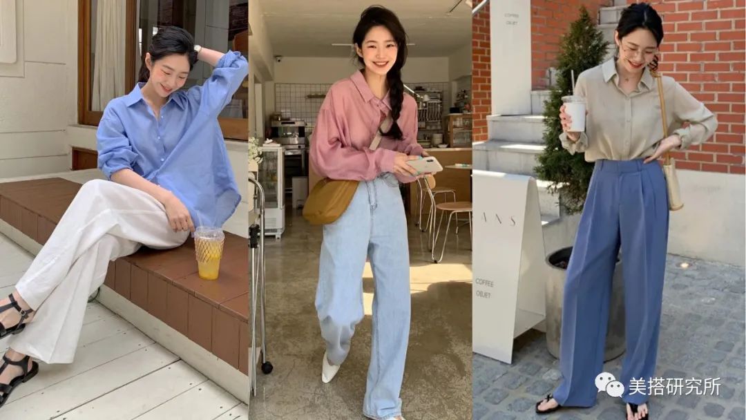 韩系风格穿搭假两件,韩系简约气质风女装