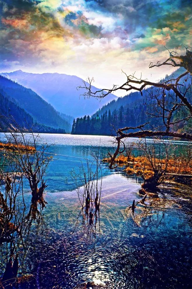 人间仙境九寨沟图片,人间仙境九寨风景图片