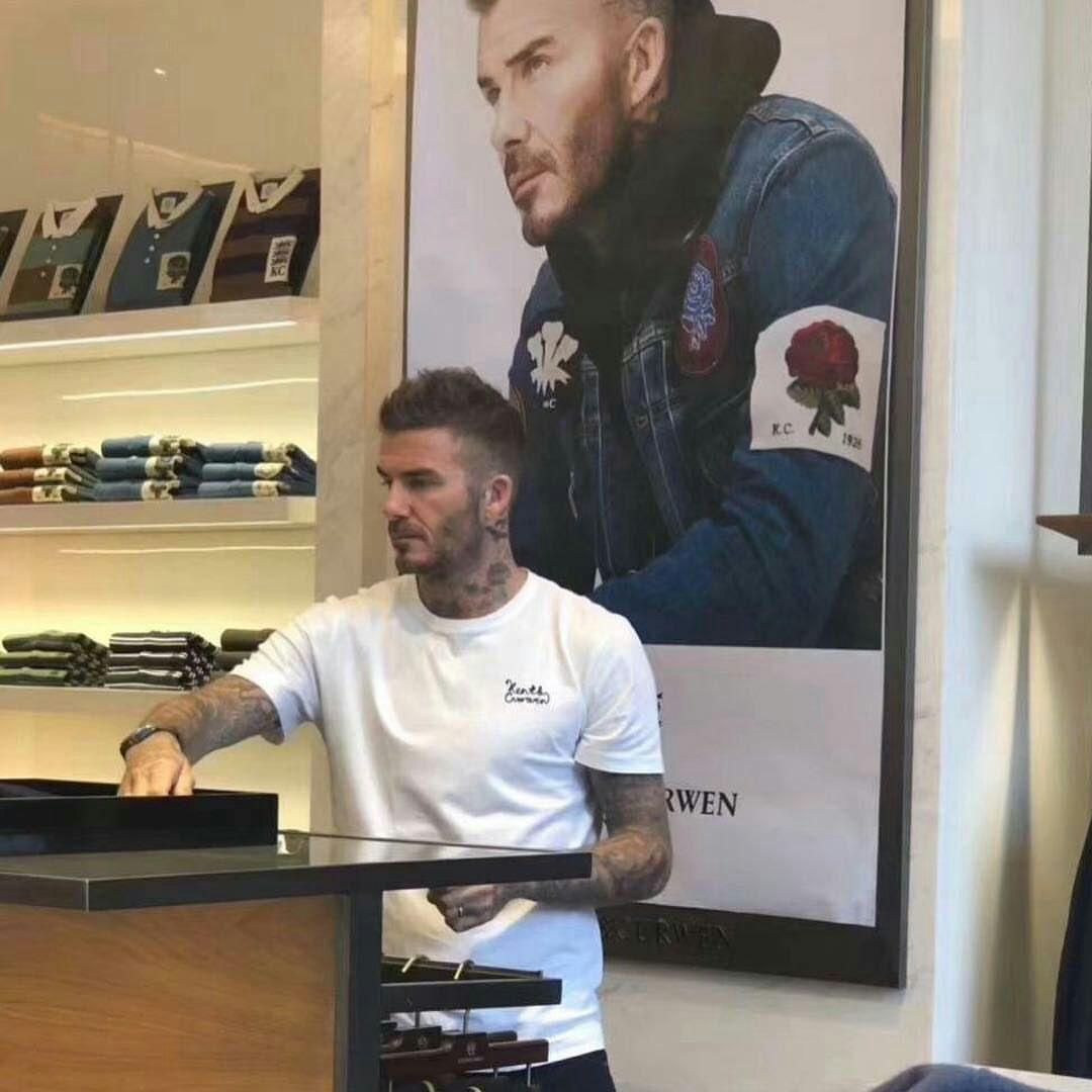 贝克汉姆年轻帅照机场,贝克汉姆帅气有型