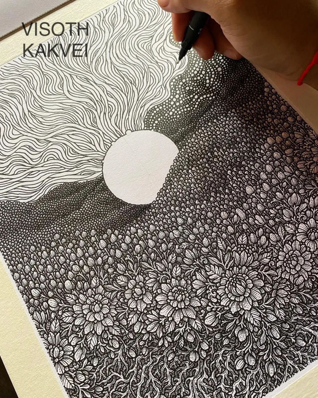 简单治愈强迫症画,让密集恐惧症非常难受的画