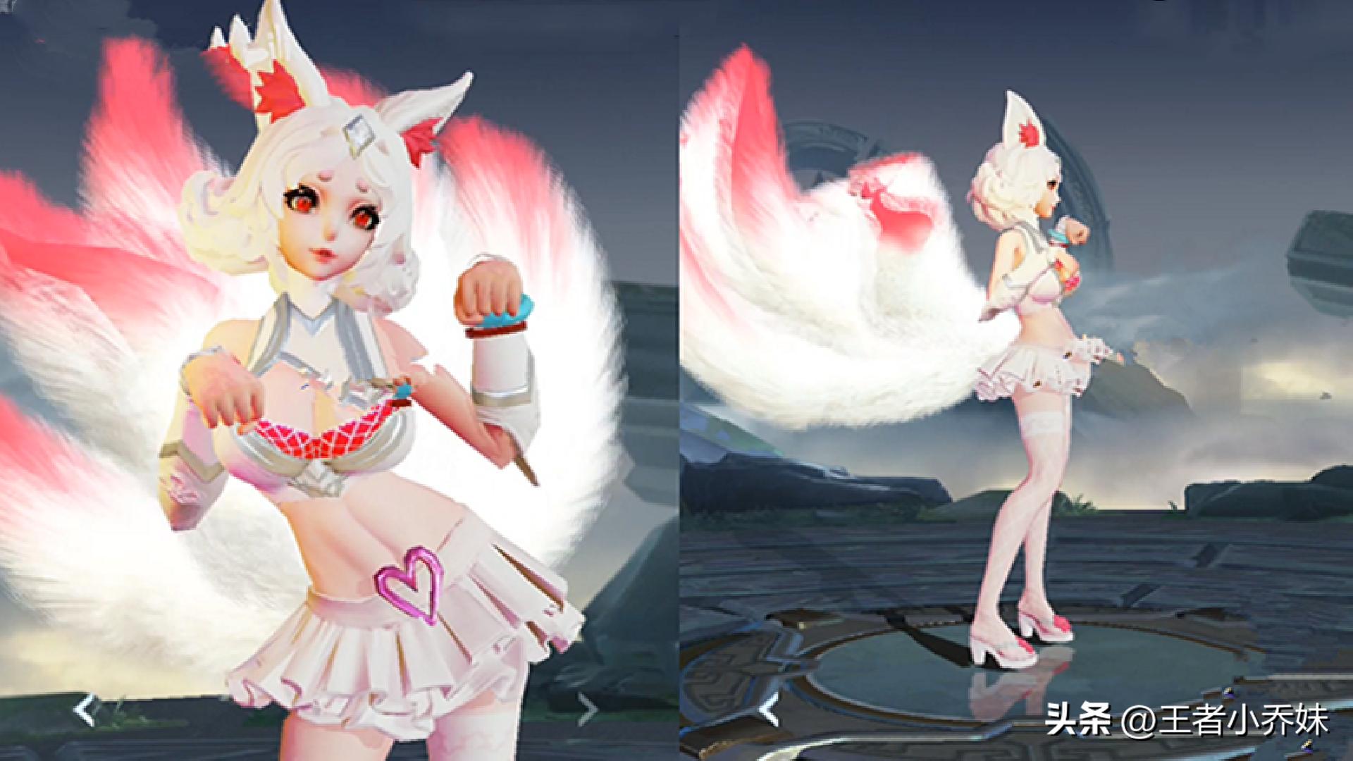 妲己圣诞红色皮肤特效,妲己新皮肤鹅毛