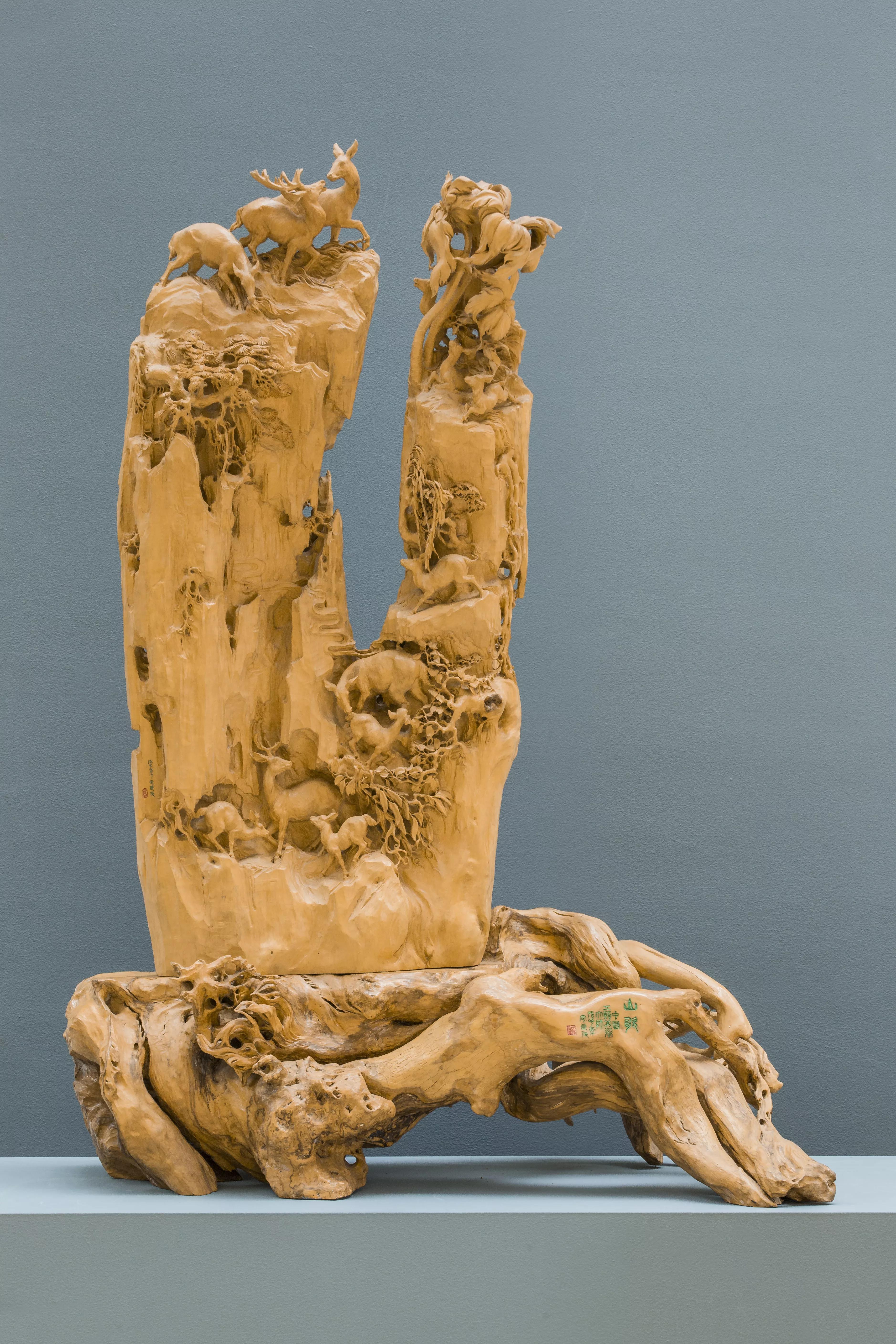 中国工艺美术大师虞定良黄杨木雕精品欣赏