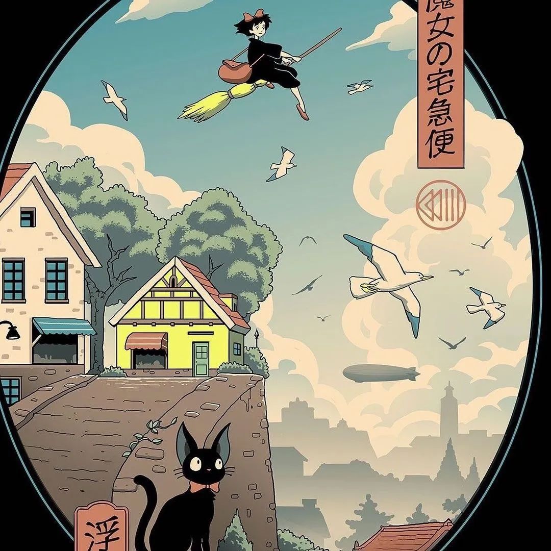 浮世绘动漫插画,菲律宾著名插画师作品