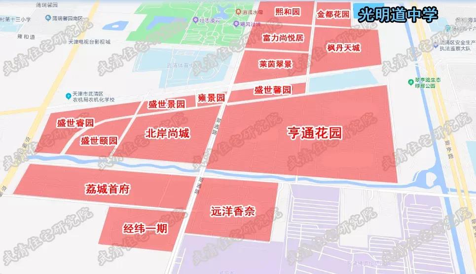 武清哪个初中好对应学区是哪里,武清初中划片范围图