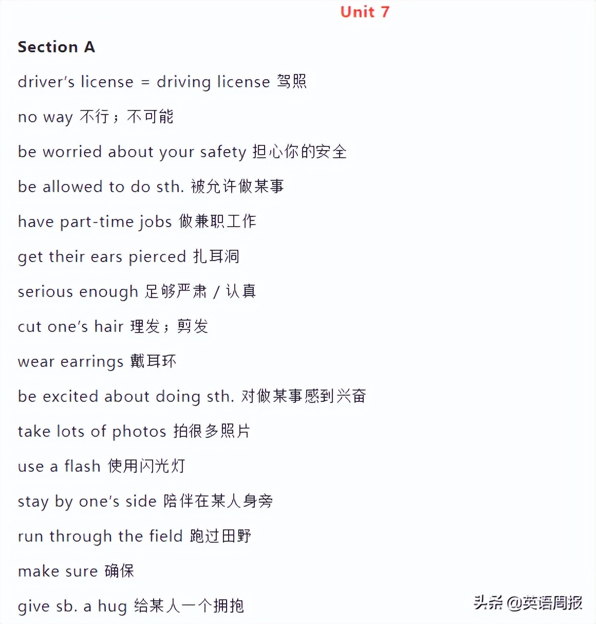 英语固定搭配短语大全初中,初中英语三年级重点单词和语法