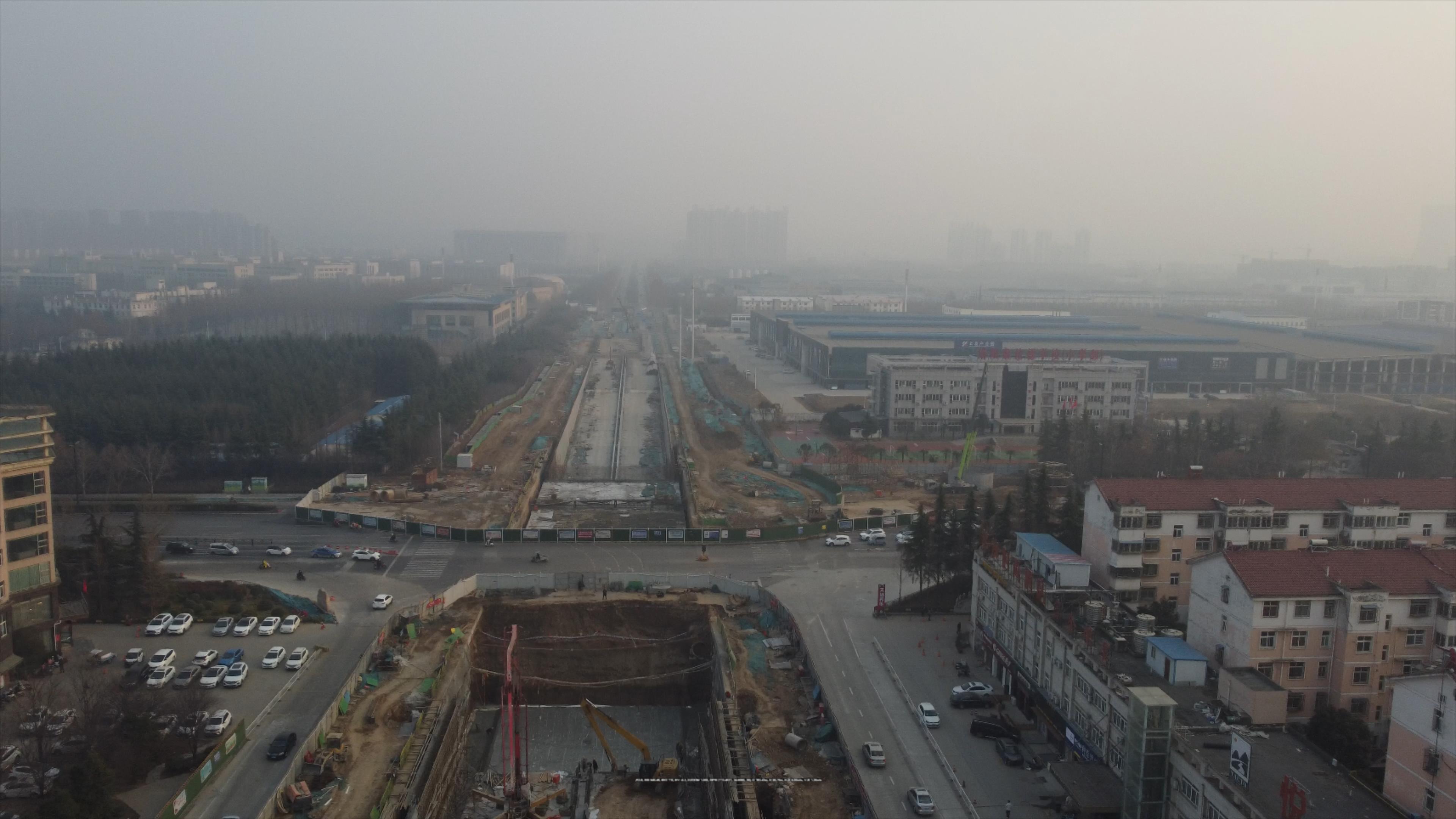 洛阳洛龙区周山大道,周山大道下穿开元大道项目部