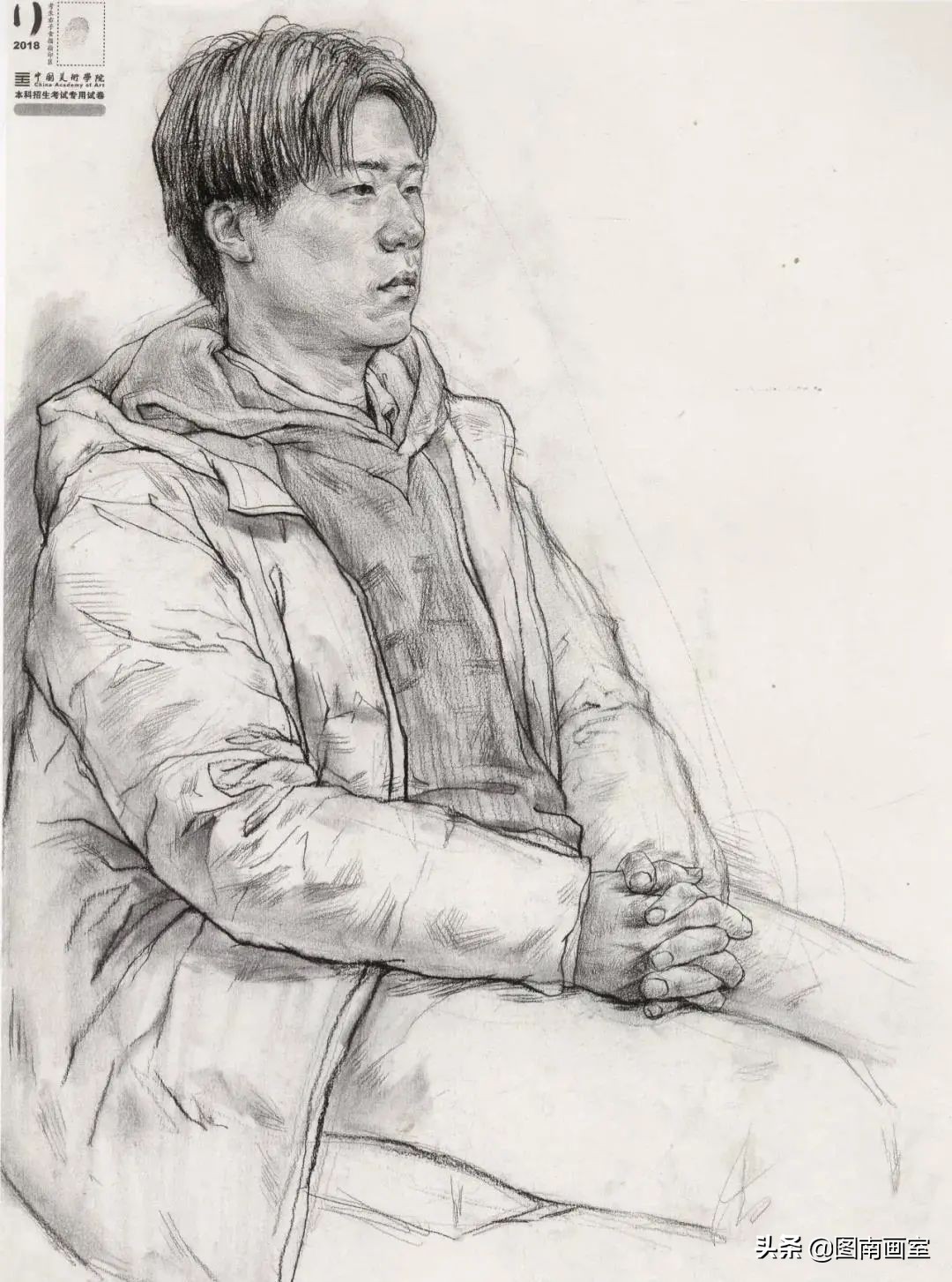 中国美术学院素描头像高分作品,全国素描高分作品